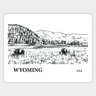 Wyoming USA Magnet